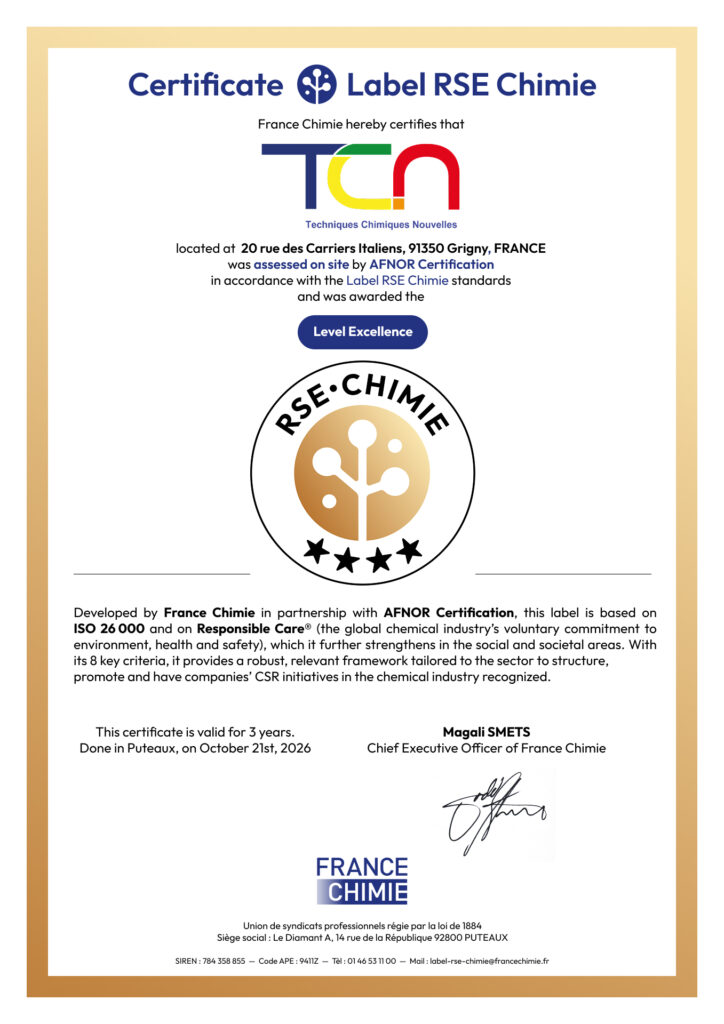 attestation Label RSE Chimie_TCN_EN